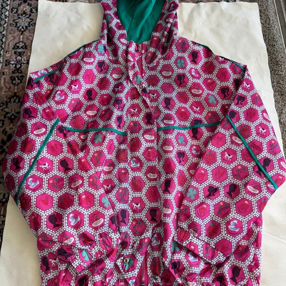 Pretty in Pink Womens Windbreaker Hooded Jacket NWT Size Small-Medium - Picture 12 of 16